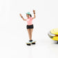 1:18 Figure Skateboarder - Woman with Pigtails and Cap American Diorama IV Figures
