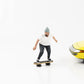 1:18 Figure Skateboarder - Man Skating American Diorama II Figures