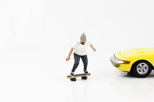 1:18 Figur Skateboarder - Mann skatend American Diorama II Figuren