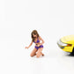 1:18 Figure Bikini Car Wash Girl Alisa American Diorama Figures