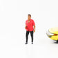 1:18 Figure Partygoers Red Shirt Man American Diorama VI Figures