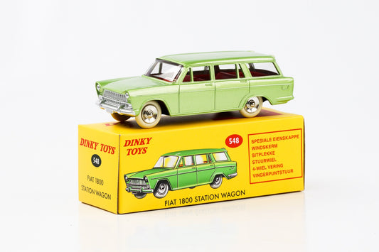 1:43 Fiat 1800 Station Wagon verde metálico Dinky Toys DeAgostini 548