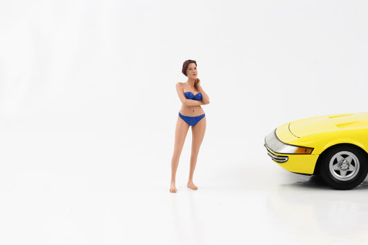 1:18 Chiffre Bikini Calendrier Fille Décembre Américain Diorama Chiffres