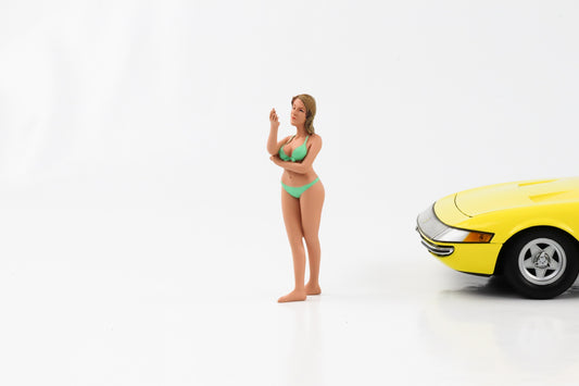 1:18 Figur Bikini Calender Girl August American Diorama Figuren