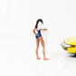 1:18 Figur Beach Girls Katy Badeanzug und Handtuch American Diorama Figuren