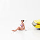 1:18 Figure Beach Girls Carol seated purple Bikini American Diorama Figures