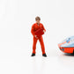 1:18 Figure Mechanic Dan with Canister Suit Orange American Diorama Figures