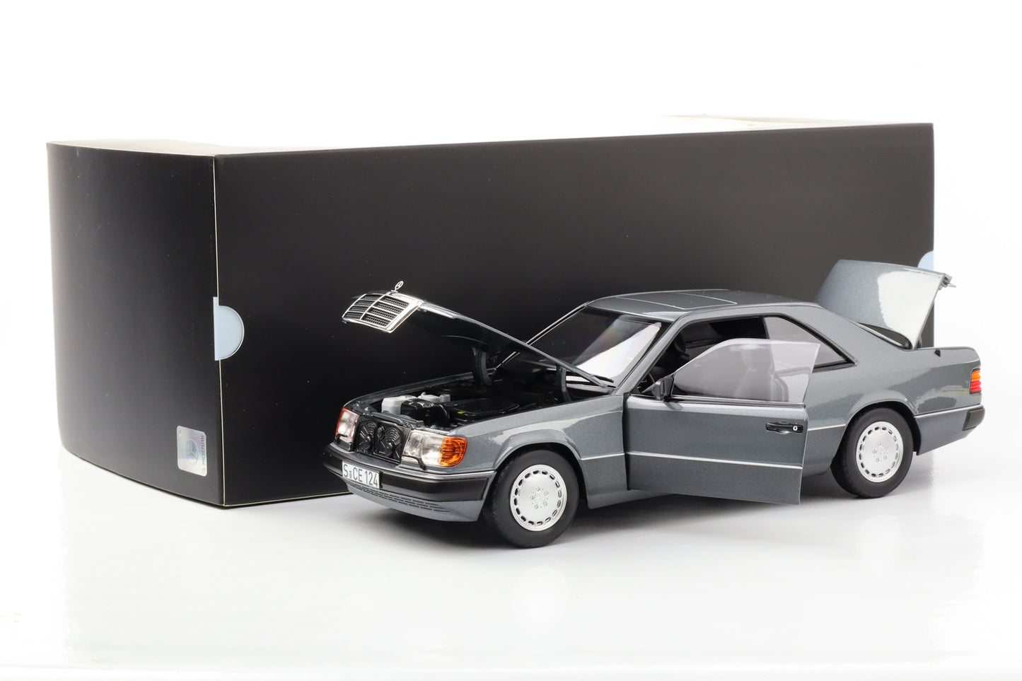 1:18 Mercedes-Benz W124 300 CE-24 Coupé 1988 1992 grigio perla Rivenditore Norev