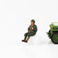 1:18 Figure WWII USA Soldier Driver III with Cigar American Diorama Figures
