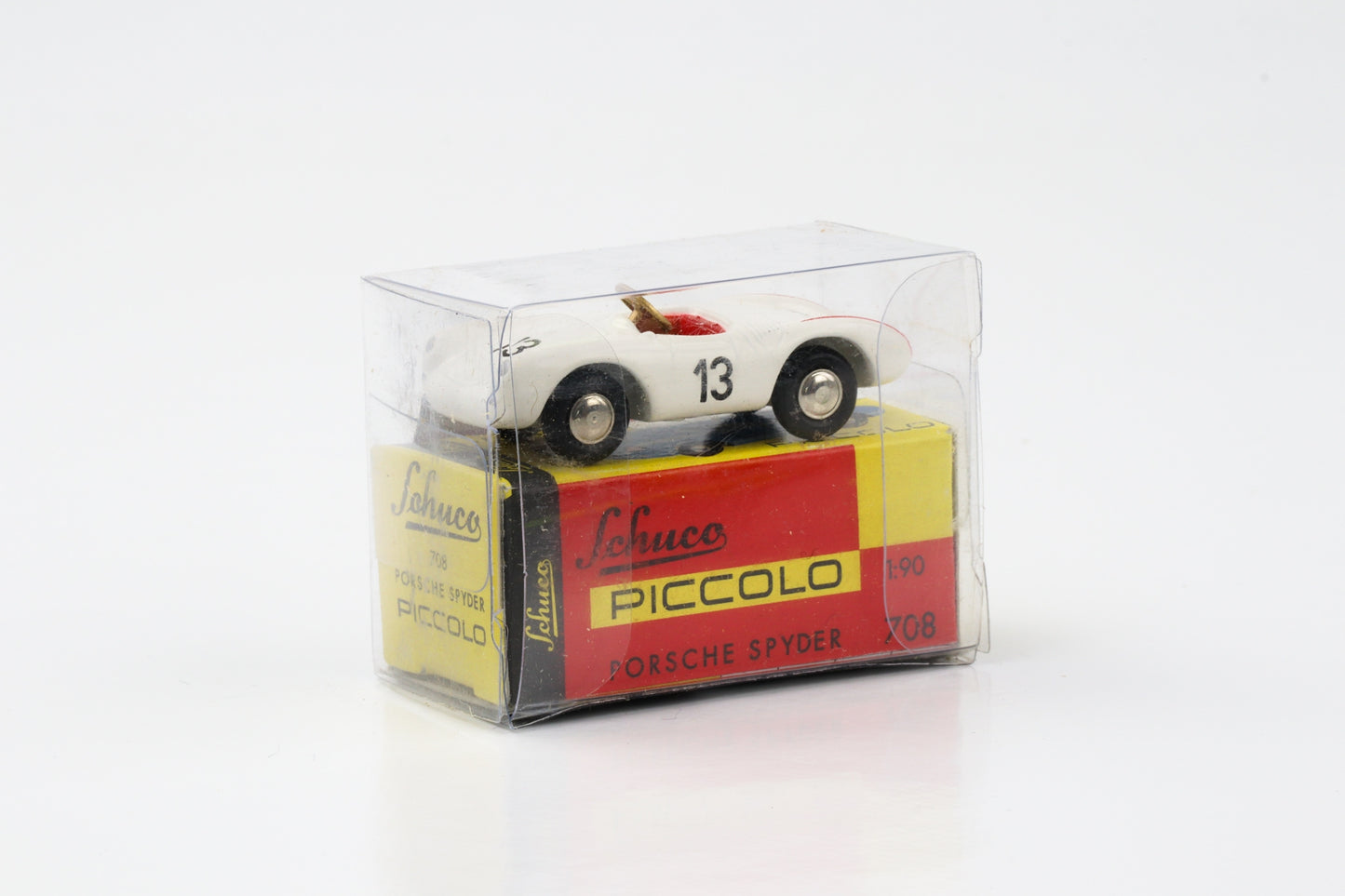 1:90 Porsche Spyder white #13 Techno Classica 1997 Schuco Piccolo 01271