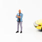 1:18 Figure Car Meet 3 Bald Man with Shirt American Diorama Figures