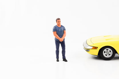 1:18 Figur Car Meet 3 Muskel-Mann mit T-Shirt American Diorama Figuren