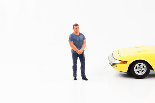 1:18 Figure Car Meet 3 Muscle Man avec T-Shirt American Diorama Figures