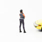 1:18 Figure Car Meet 3 Woman with Braids American Diorama Figures