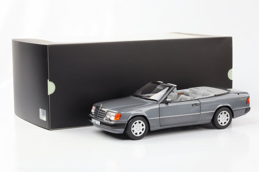 1:18 Mercedes-Benz W124 300 CE-24 Cabriolet Hardtop grigio perla Rivenditore Norev
