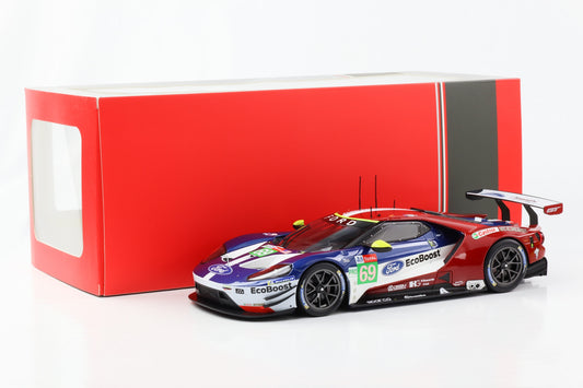 1:18 Ford GT #69 Ford Chip Ganassi Team USA 24h Le Mans 2018 IXO pressofuso